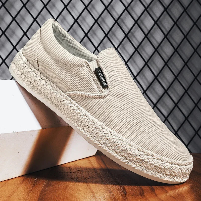 Effortless Cool: Canvas Loafers That Whisper 'Confidence - Premium Shoes from Lizard Vigilante - Just $43.88! Shop now at Lizard Vigilante