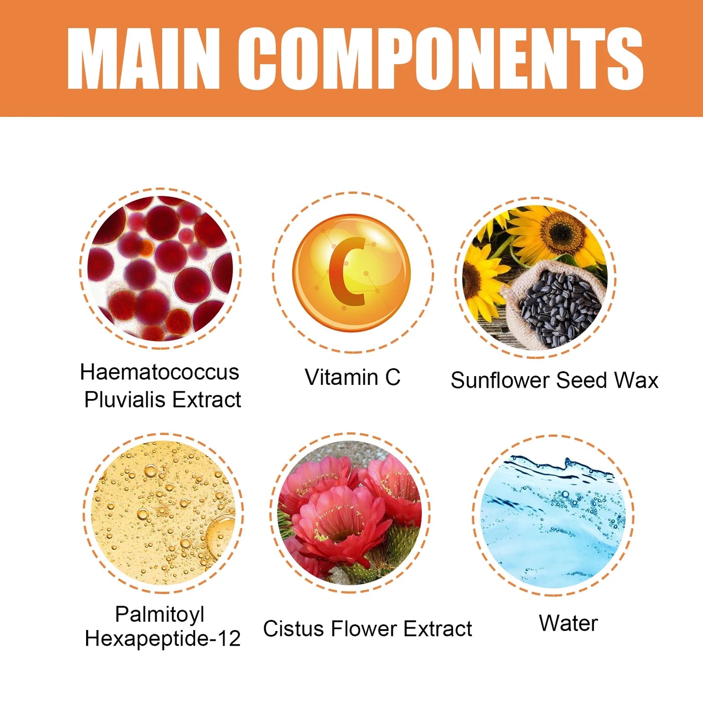 Vitamin C Eye Cream Stick Anti-Wrinkle Moisturizing Balm Eye Bag Removal Dark Circles Reduce Fine Lines Anti Puffiness Eye Cream