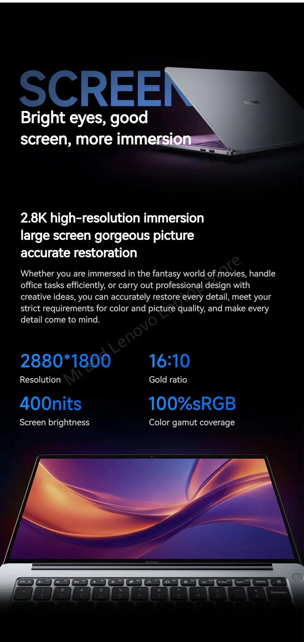 Xiaomi REDMI Book 16 2025 C5-220H 2.5K 120Hz Screen/ REDMI Book 14 2025 C5-220H 2.8K 120Hz Screen