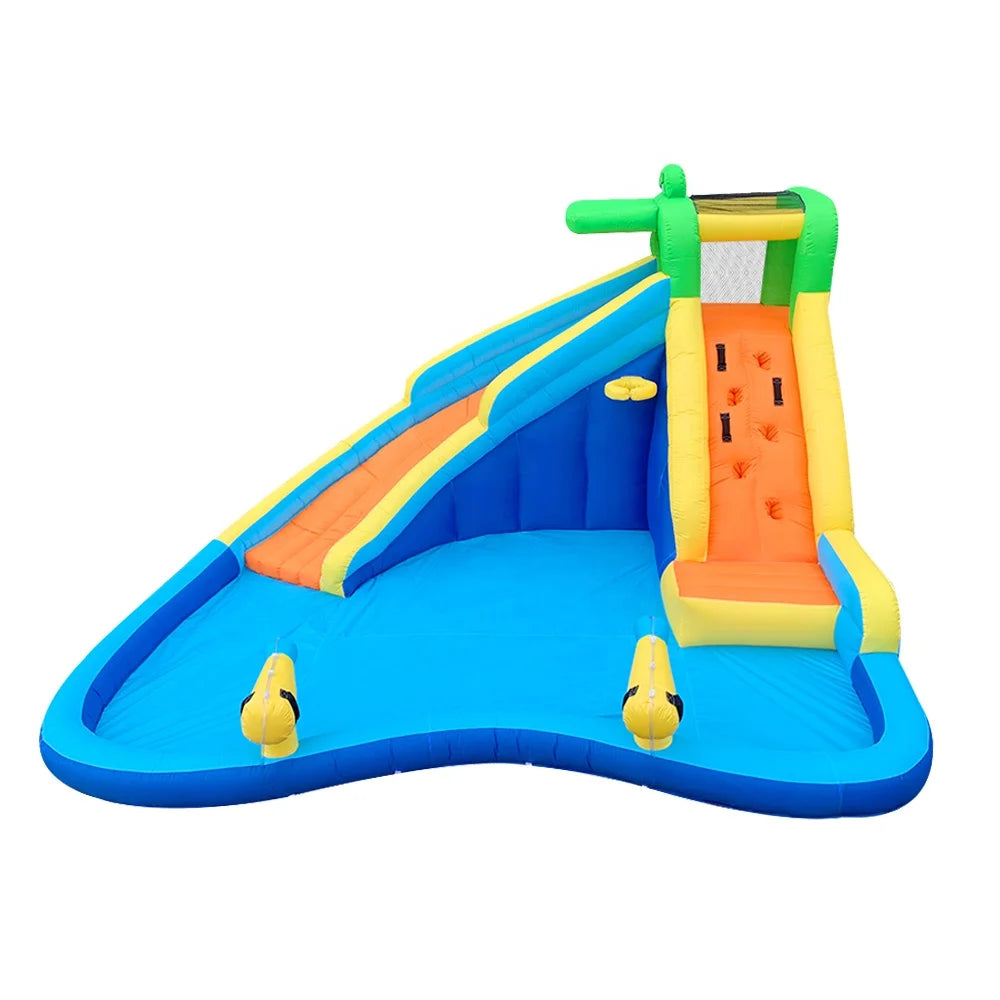 Joy Crocodile Inflatable Water Slide & Rock Climbing Amusement Park – Indoor/Outdoor Adventure Toy for Kids – With Blower & Repair Kit – Epic Fun for Ages 2+ - Premium bounce house from Lizard Vigilante - Just $669.99! Shop now at Lizard Vigilante