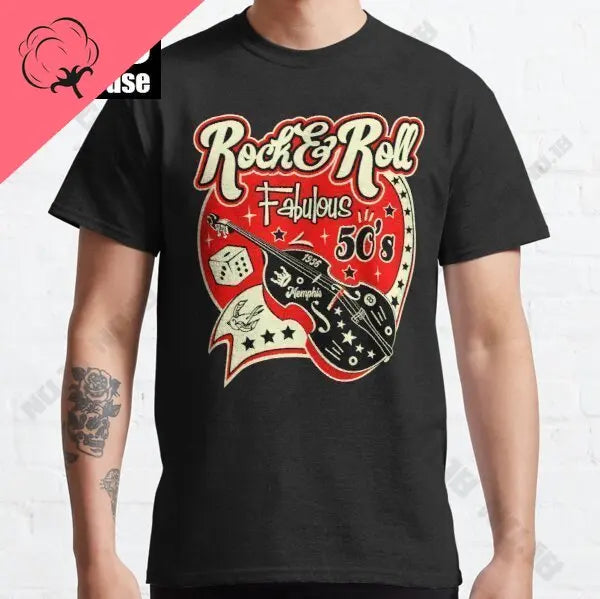 Stray Cats Rock Classic Cotton T-Shirt | American Rockabilly Band Fan Tee | Hipster Streetwear for Men, Boys, and Girls - Premium T-Shirt from Lizard Vigilante - Just $23.88! Shop now at Lizard Vigilante