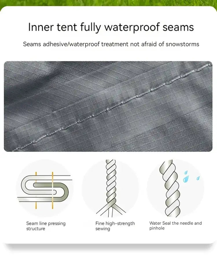 ASTA GEAR Yun Chuan double-sided silicon-coated double A pyramid 15D nylon rodless camping hiking outdoor tent