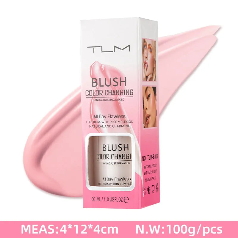 TLM Foundation Color Changing Mike Makeup For Full Coverage Blush Cream Brightening Moisturizing Longlasting Non-flading Makeup