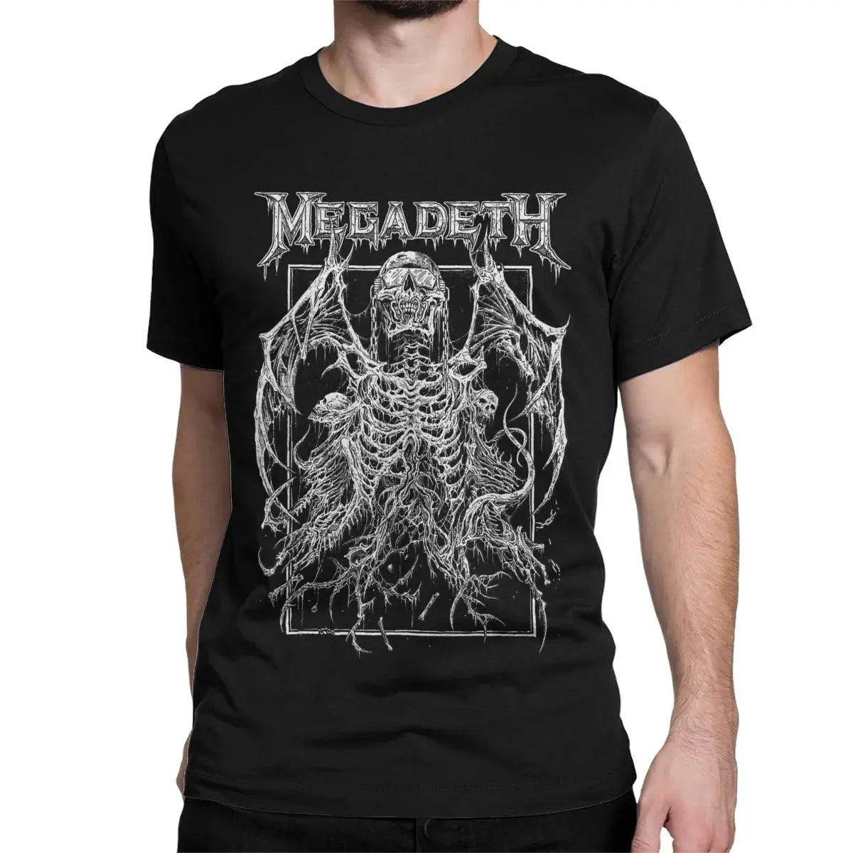 Pure Cotton Megadeth T-Shirt Short Sleeve O-Neck Tee - Premium t-shirt from Lizard Vigilante - Just $23.88! Shop now at Lizard Vigilante