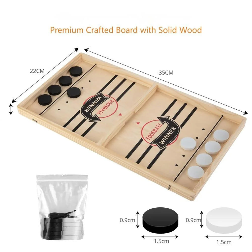 Fast Sling Puck Game – Desktop Table Hockey and Foosball Board Game for Family and Party Fun - Premium game from Lizard Vigilante - Just $21.88! Shop now at Lizard Vigilante