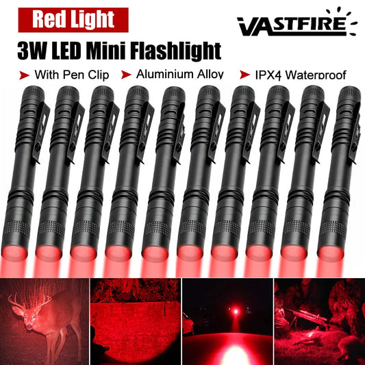 The Red Reaper Pen Torch – Mini Tactical LED Flashlight for Camping, Crime Scenes, and Late-Night Sketchiness