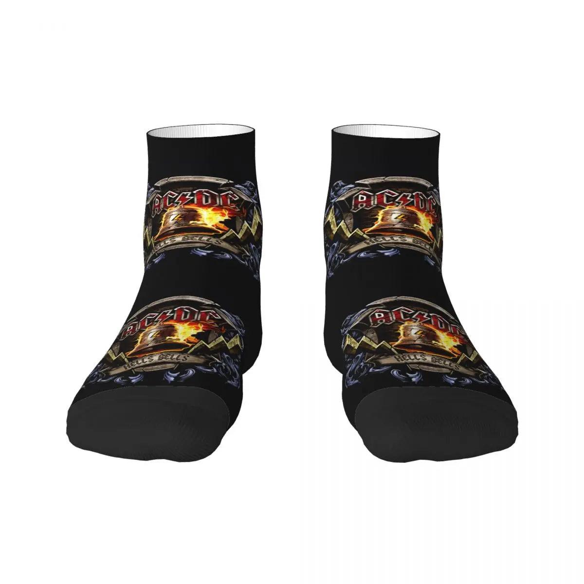 Heavy Metal AC DC Men Women Crew Socks Unisex Cool 3D Print Vintage Rock Dress Socks - Lizard Vigilante