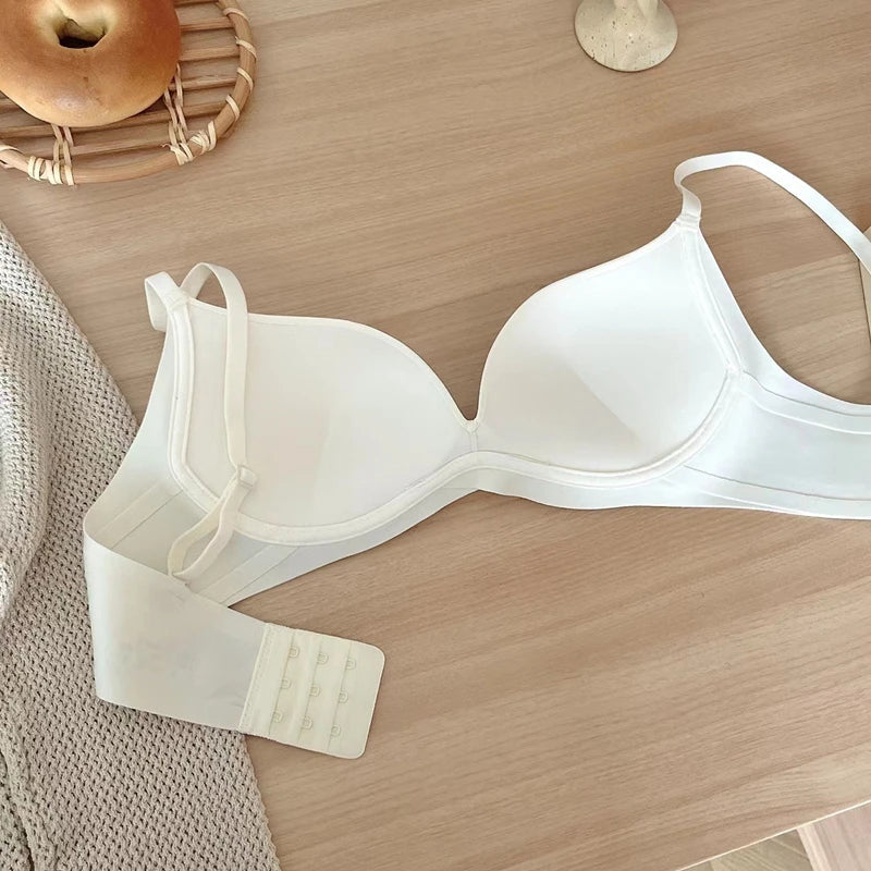No Trace Women's Bra, Small Chest, Push Up, Push Up, No Steel Ring, Comfortable Sports Shockproof Women's Underwear