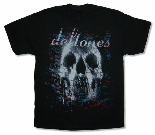 Horror Deftones Skull T-Shirt – Gothic Black Tee, Harajuku Streetwear, Japanese Vintage Casual Summer Tee for Men & Women - Premium t-shirt from Lizard Vigilante - Just $23.88! Shop now at Lizard Vigilante