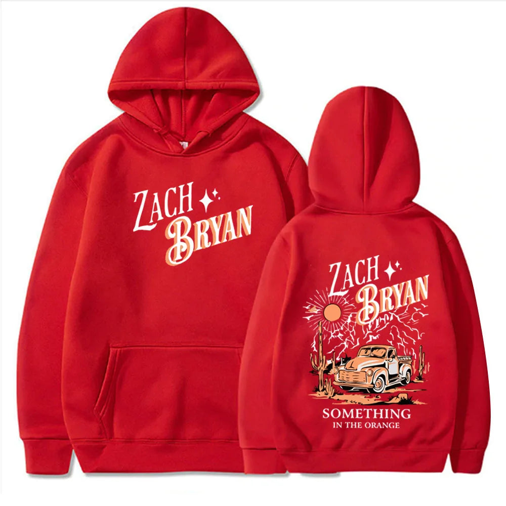 Zach Bryan "Something In The Orange" Hoodie – Western Country Music Inspired Pullover Sweatshirt for Men & Women, Cozy Fleece Hooded Top - Premium hoodie from Lizard Vigilante - Just $48.88! Shop now at Lizard Vigilante