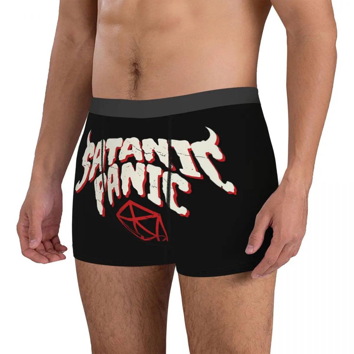 Satanic Panic Man's Boxer Briefs DnD Game Highly Breathable Underwear High Quality Print Shorts Birthday Gifts - Premium demon underwear from Lizard Vigilante - Just $23.49! Shop now at Lizard Vigilante