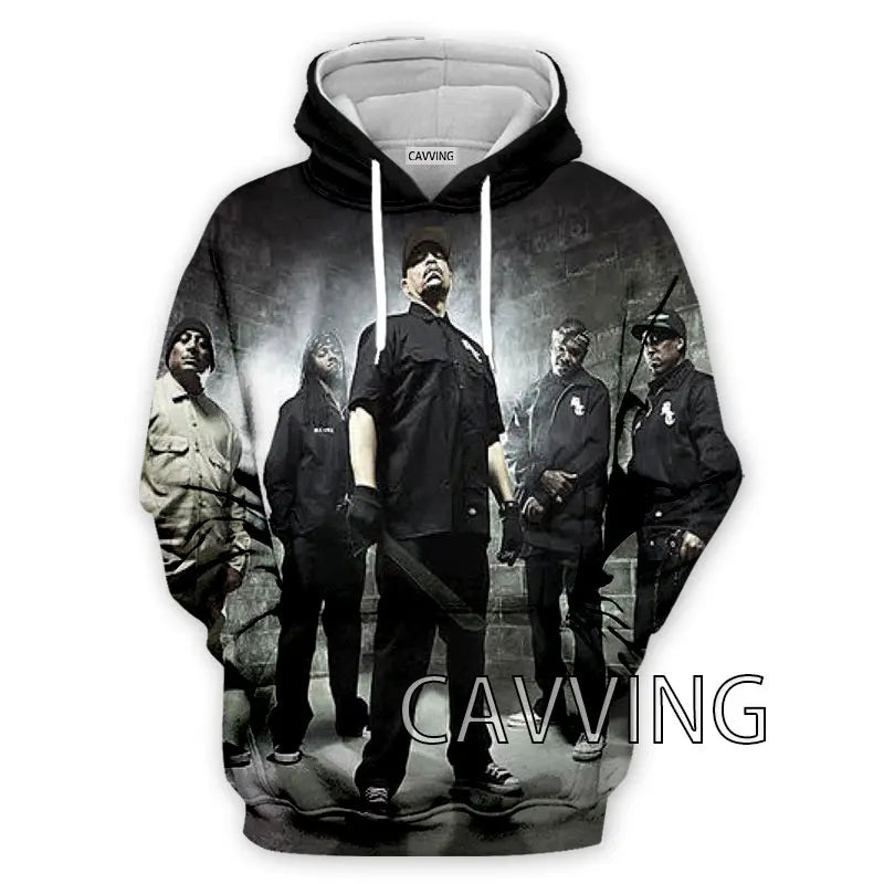 CAVVING 3D Printed Body Count Metal Hoodie: Ice-T Band Harajuku Streetwear for Men and Women - Premium Long-sleeve hoodie from Lizard Vigilante - Just $49.99! Shop now at Lizard Vigilante