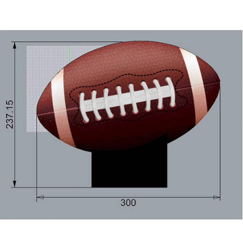 Giant Inflatable Football Replica Balloon Giant Inflatable Foot Ball Model For Advertising, Tailgate Parties, Shindigs, Raves, Hootenannies - Premium inflatable from Lizard Vigilante - Just $669.99! Shop now at Lizard Vigilante