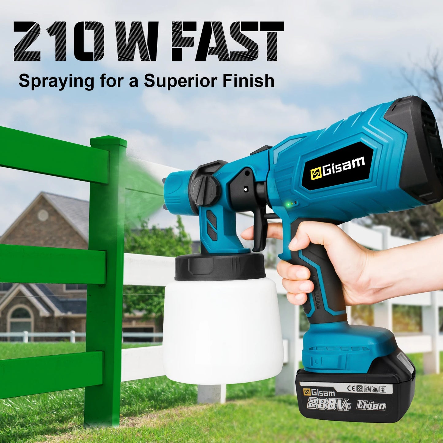 1000ML Cordless Electric Spray Gun High Power HVLP Paint Sprayer Auto Furniture Steel Coating Airbrush For Makita 18V Battery - Premium paint sprayer from Lizard Vigilante - Just $62.99! Shop now at Lizard Vigilante