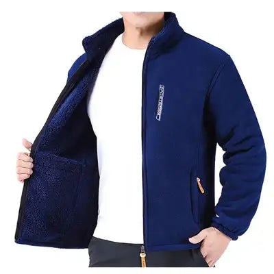 DIMUSI Winter Men's Polartec Jackets Casual Male Outwear Velvet Windbreaker Jackets Mens Soft Fleece Warm Jackets Brand Clothing