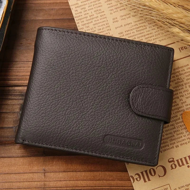 Cowhide Wallet – Genuine Leather Short Wallet For Men