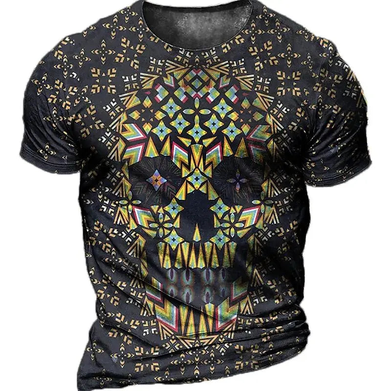 Men's Horror Skull T Shirt 3d Print Skull T Shirts For Men Death Short Sleeve Oversized Tops Tee Shirt Men Clothing 6xl Camiseta - Premium T-shirt from Lizard Vigilante - Just $23.99! Shop now at Lizard Vigilante