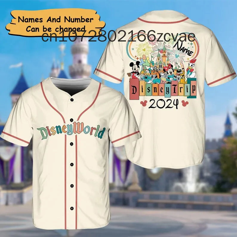 Disney Mickey and Friends Baseball Jersey - Unisex Street Fashion Tee for Men, Women, and Kids, Casual 3D Print Design - Premium baseball shirt from Lizard Vigilante - Just $33.88! Shop now at Lizard Vigilante