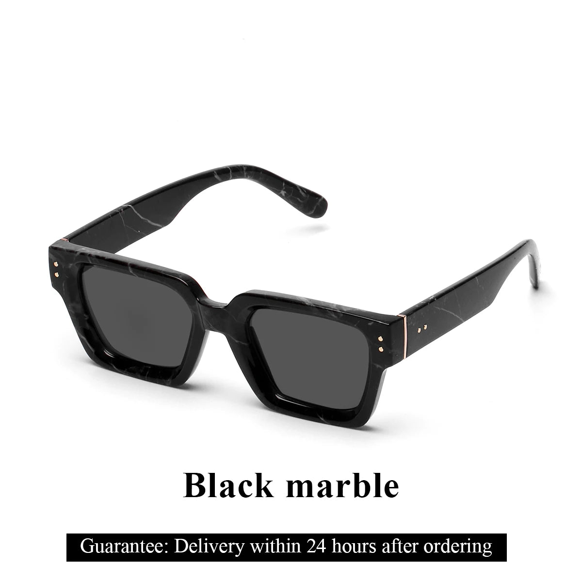 Ruiao Retro Black Millionaire Shades | Bold Designer Sunglasses for Men & Women - Premium shades from Lizard Vigilante - Just $23.88! Shop now at Lizard Vigilante