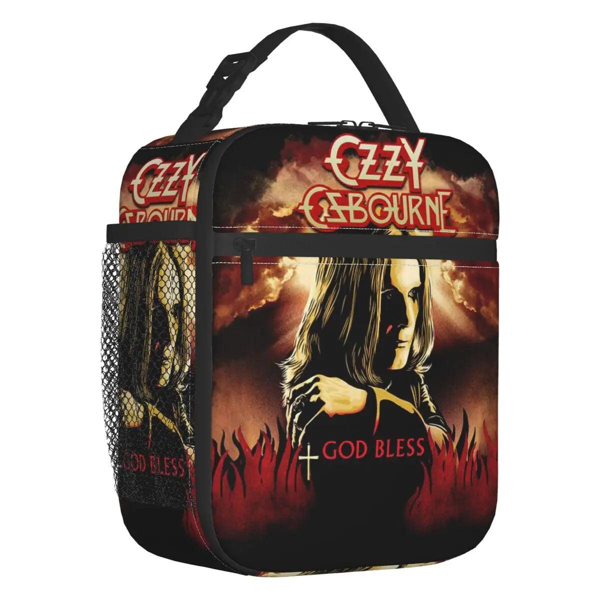 Ozzy Osbourne Heavy Metal Band Rock Lunch Bag Women Thermal Cooler Prince Of Darkness Insulated Lunch Boxes for  School - Premium cooler bag from Lizard Vigilante - Just $21.99! Shop now at Lizard Vigilante