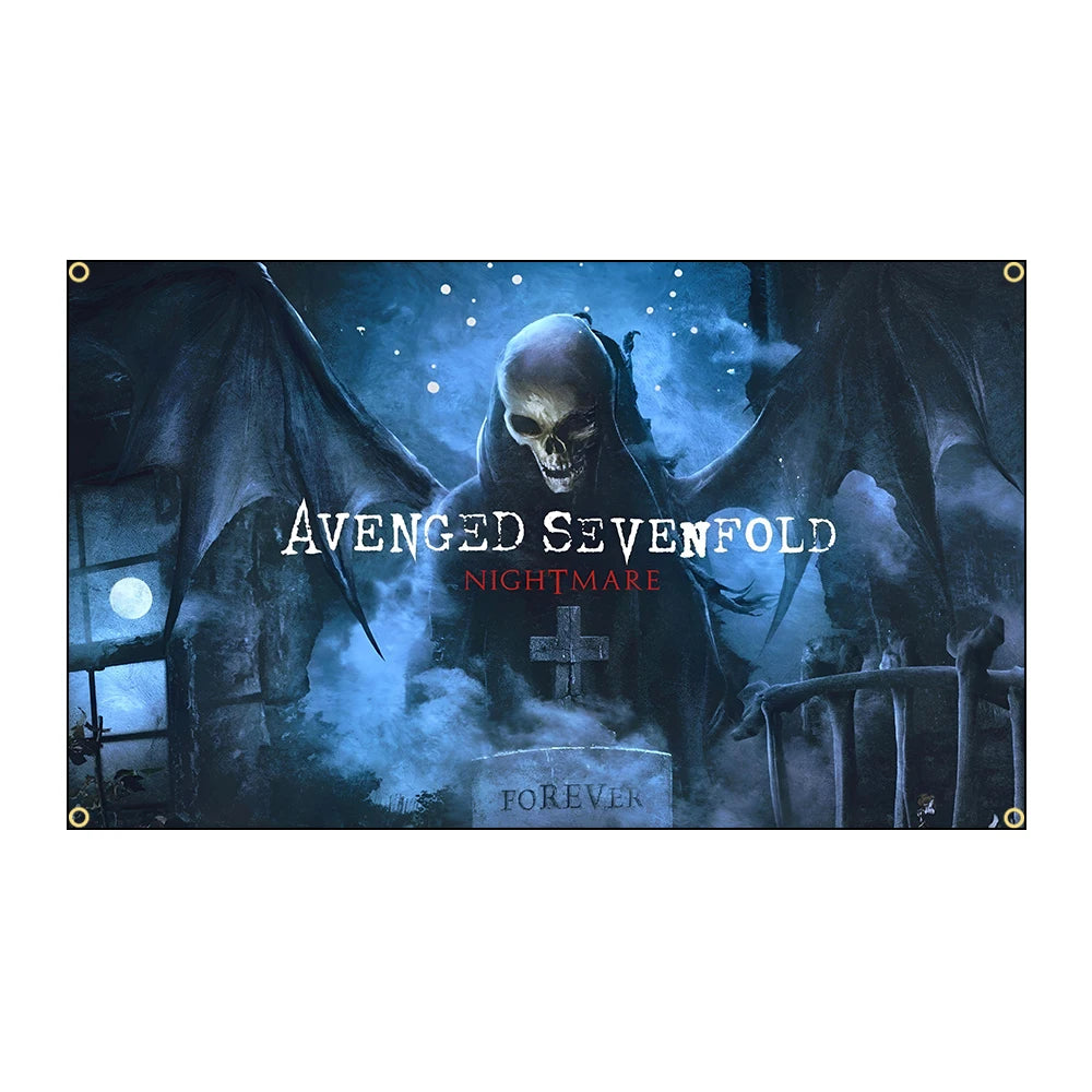 Avenged Sevenfold Heavy Rock Band Flag - 3x5FT Polyester Printed Banner for Decoration - Premium flag from Lizard Vigilante - Just $15.99! Shop now at Lizard Vigilante