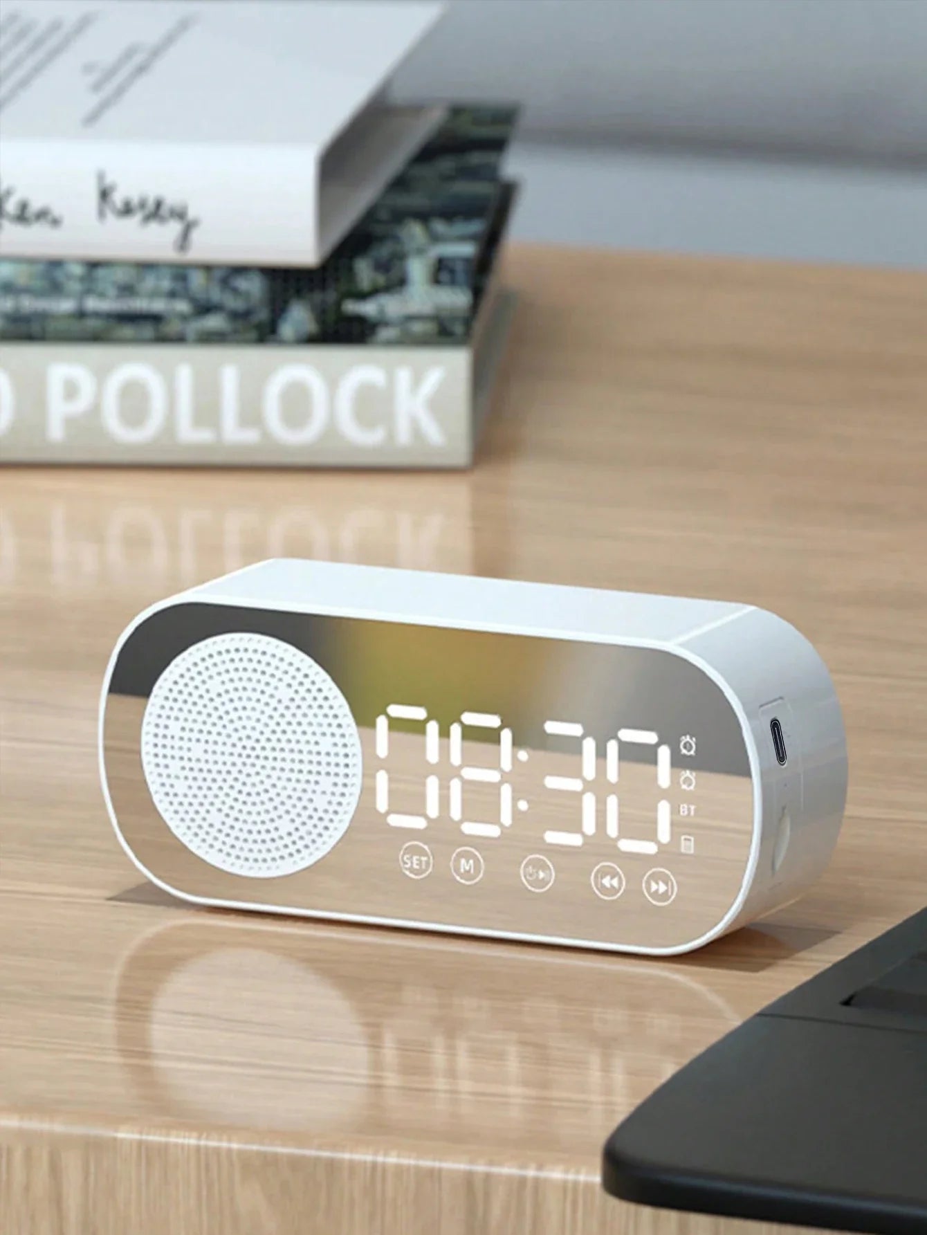 Wireless Bluetooth Speaker, Multi-functional Loud Subwoofer Clock, Mini AI Smart Alarm Clock Speaker