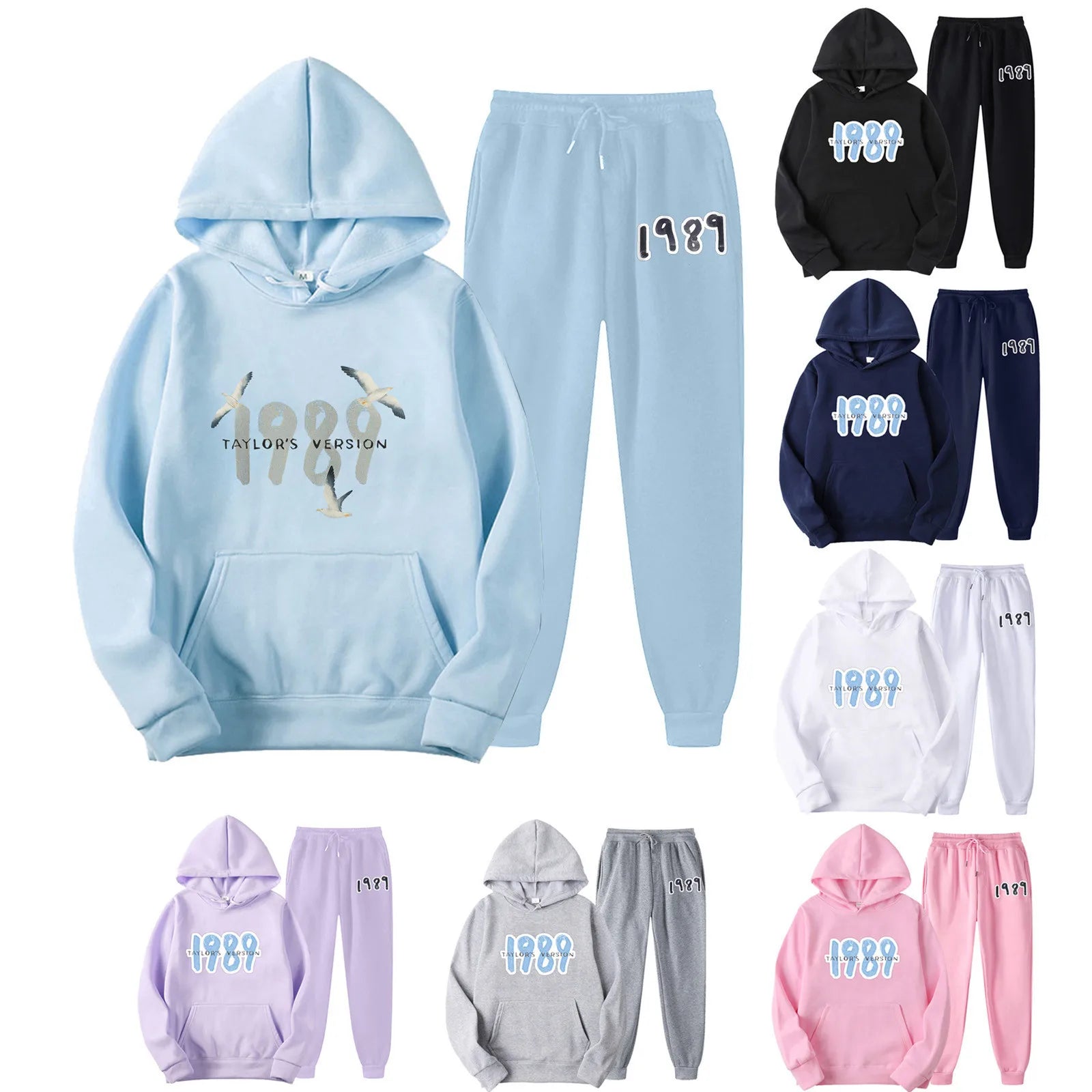 Taylor The Eras Tour Sweatshirt & Sweatpants 2-Piece Set – Unisex Tracksuit Inspired by Midnight Album - Premium hoodie set from Lizard Vigilante - Just $43.88! Shop now at Lizard Vigilante