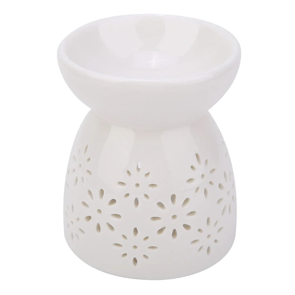 Night Fragrance Lamp Ceramic Essence Oil Furnace Candle Incense Aromatherapy Stove