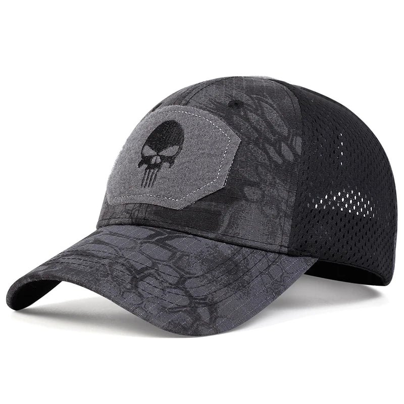 Unisex Skull Embroidered Baseball Cap - Adjustable Casual Sunscreen Hat - Premium Hat from Lizard Vigilante - Just $18.99! Shop now at Lizard Vigilante