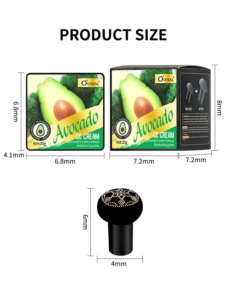 Lightweight Air Cushion Foundation CC Cream Natural Moisturizing Concealer Even Skin Tone Long Lasting Contour Makeup Cosmetics