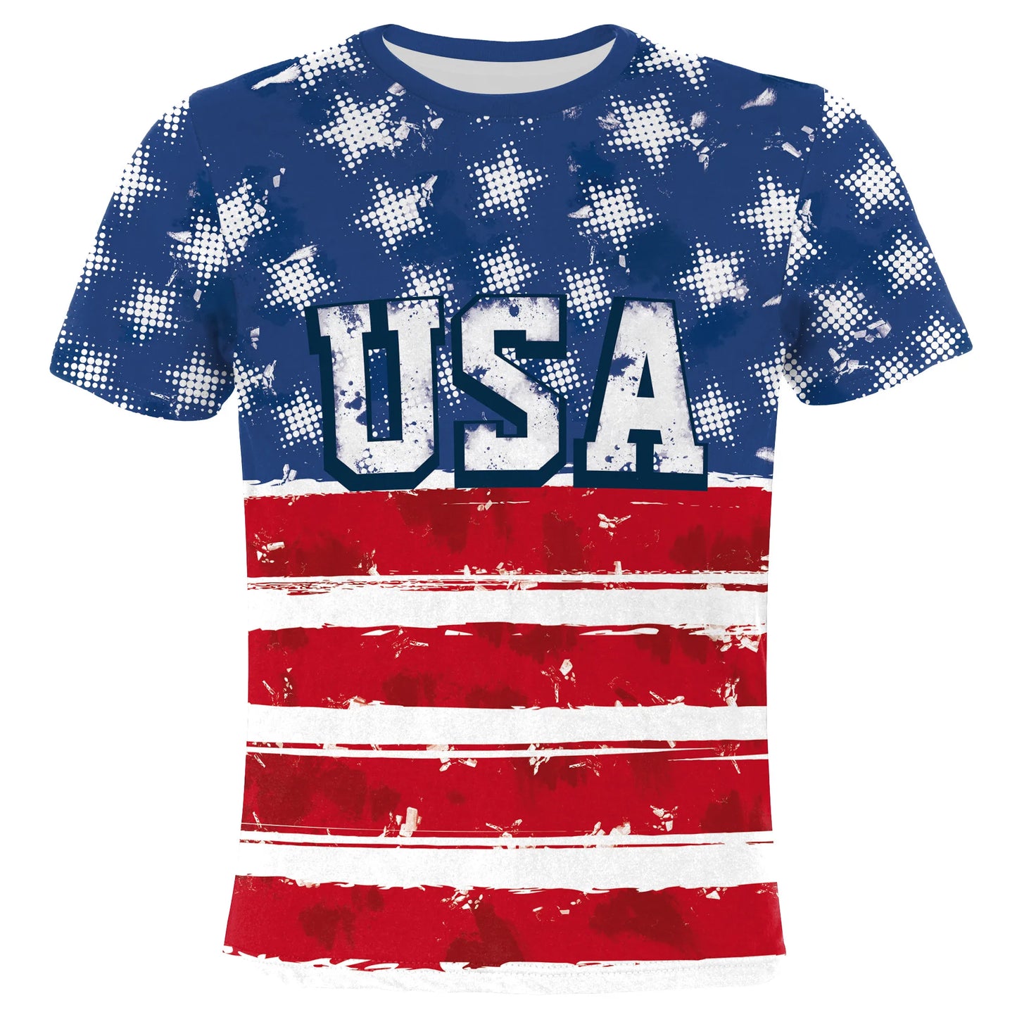 Patriotic Independence Day Kids T-Shirt – Fun National Flag Print Short Sleeve Party Costume - Premium T-Shirt from Lizard Vigilante - Just $24.99! Shop now at Lizard Vigilante