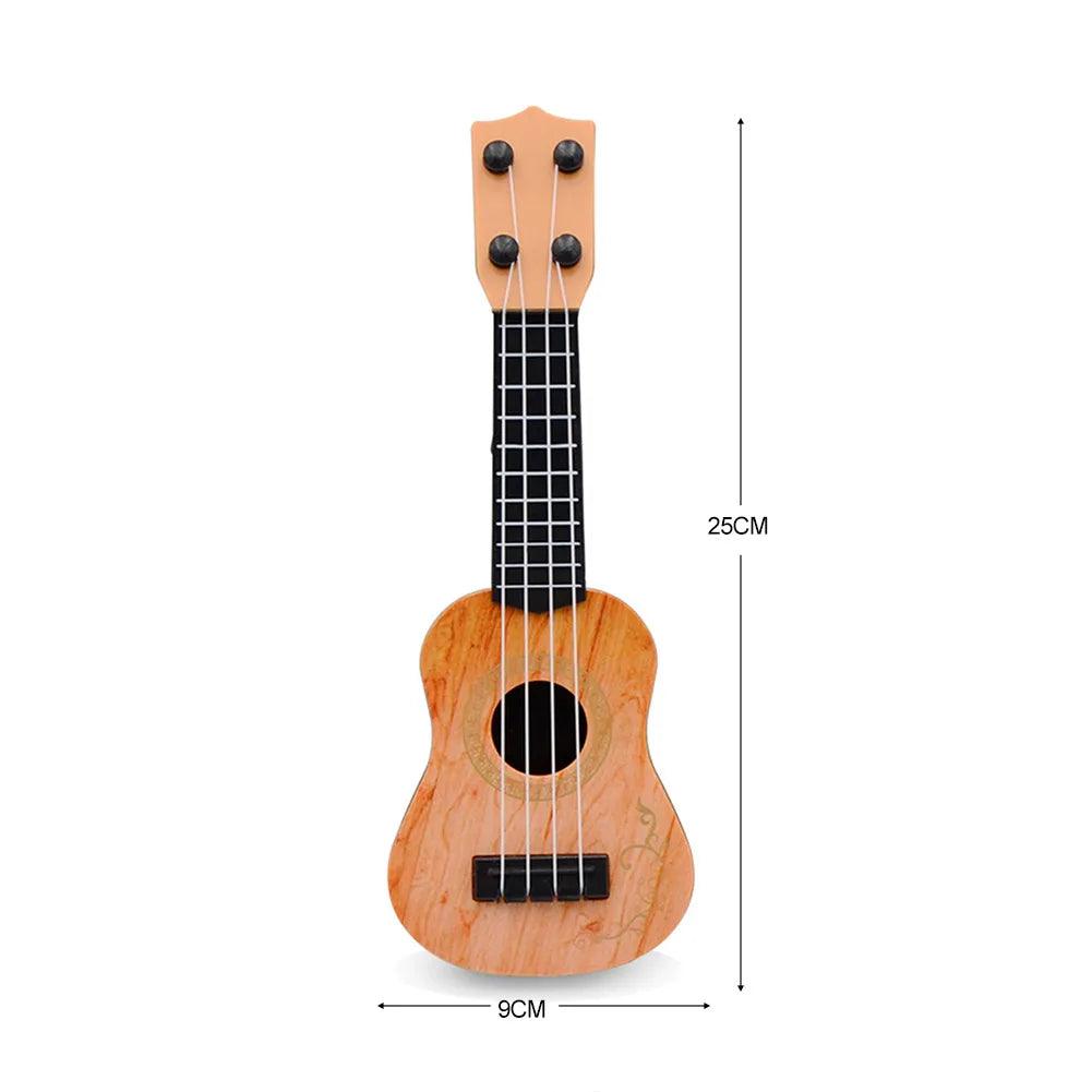 Soprano Ukulele 4 Strings Beginners Children Learning Guitar Musical Instruments Kids Classical String Instrument Party Supplies - Lizard Vigilante