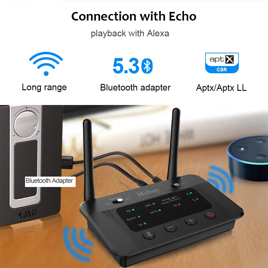 B03 Bluetooth 5.3 Transmitter Receiver – Low Latency HD Adapter for TV and Home Stereo - Premium Bluetooth 5.3 Transmitter Receiver from Lizard Vigilante - Just $68.88! Shop now at Lizard Vigilante