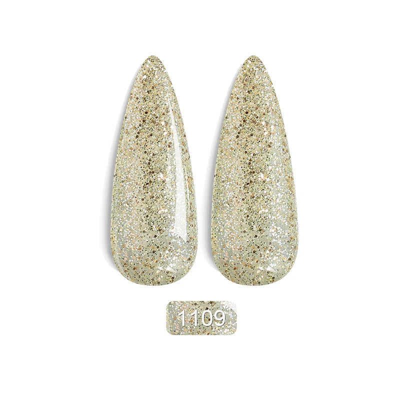 Rainbow Ghini Ultra Shiny Glitter Gel Nail Polish Semi-permanent Gellack UV Varnish Gold Silver Metal Gel Nail Art Wholesale Top