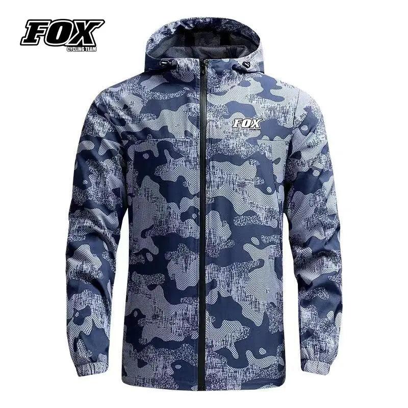 Motorcycles Men Waterproof Jacket FOX Cycling Team Downhill MTB Raincoat Mountain Bike Windbreaker Jaqueta Masculina Motoqueiro - Lizard Vigilante