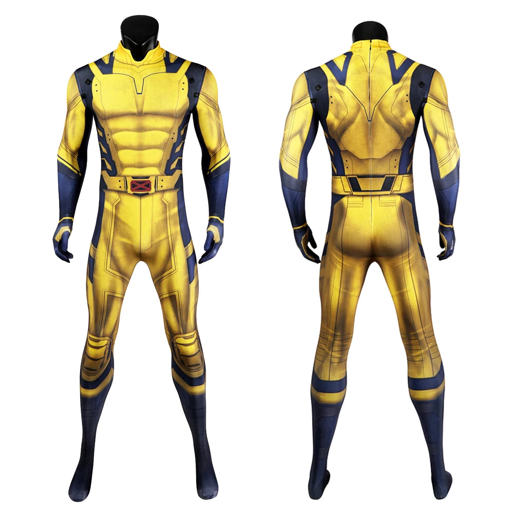 Wolverine Cosplay Costume James Howlett Jumpsuit Shoulder Armor Set 3D Printing Zentai Bodysuit Superhero Halloween Man Outfit - Premium Cosplay Costumes from Lizard Vigilante - Just $64.99! Shop now at Lizard Vigilante