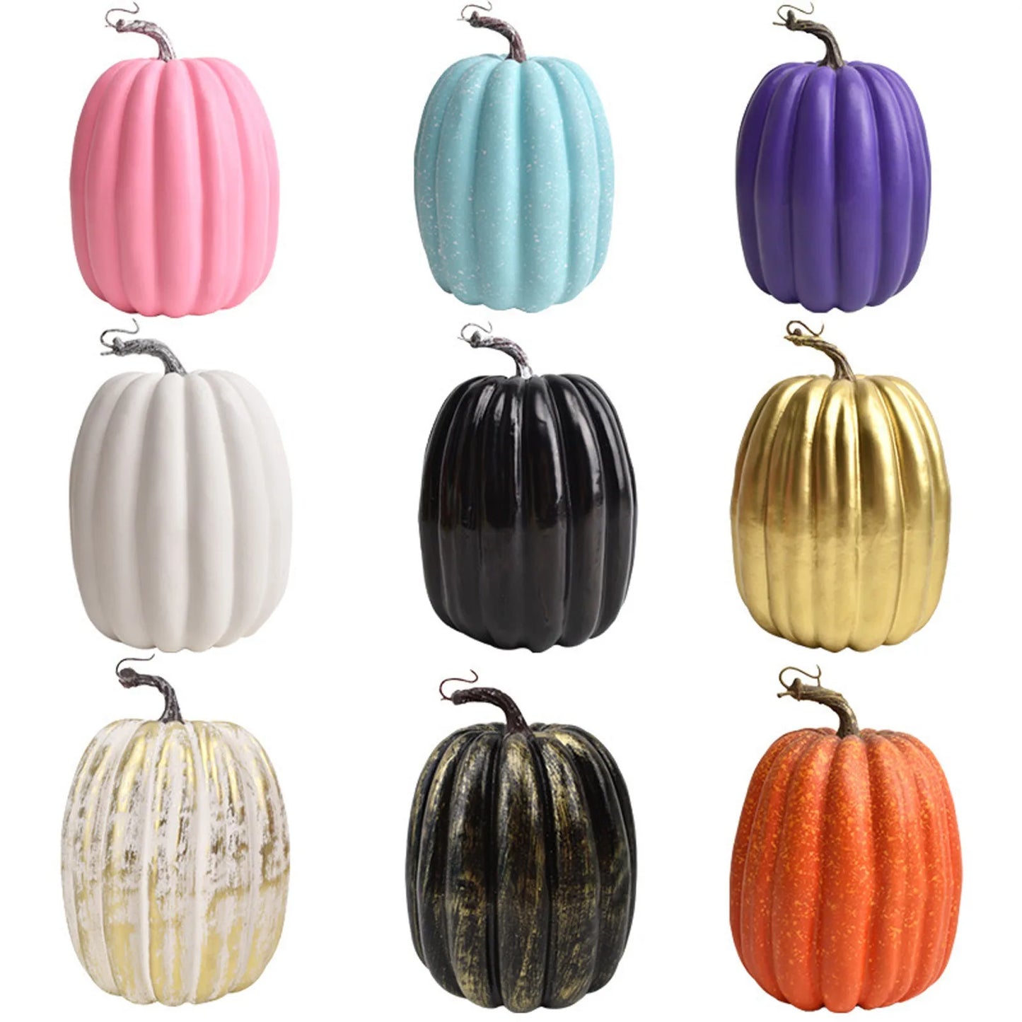 Halloween Pumpkin Decor Artificial Style Thanksgiving Day Dining Table Central Kitchen Decor Supplies Fall-Themed Wedding Decor