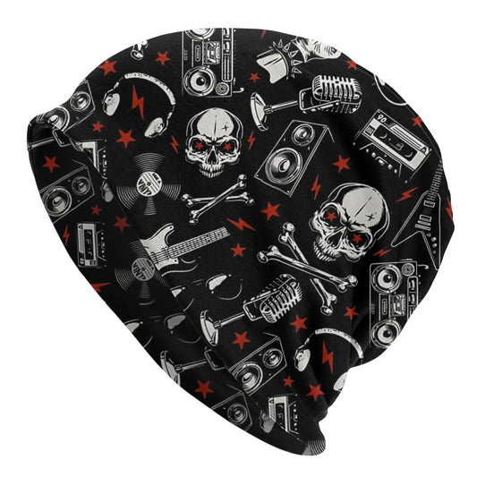 Graffiti Street Art Skullies Beanies Caps Concert Music Festival Hard Rock Thin Hat Bonnet Hats Men Women's Unisex Ski Cap - Premium  from Lizard Vigilante - Just $5.99! Shop now at Lizard Vigilante