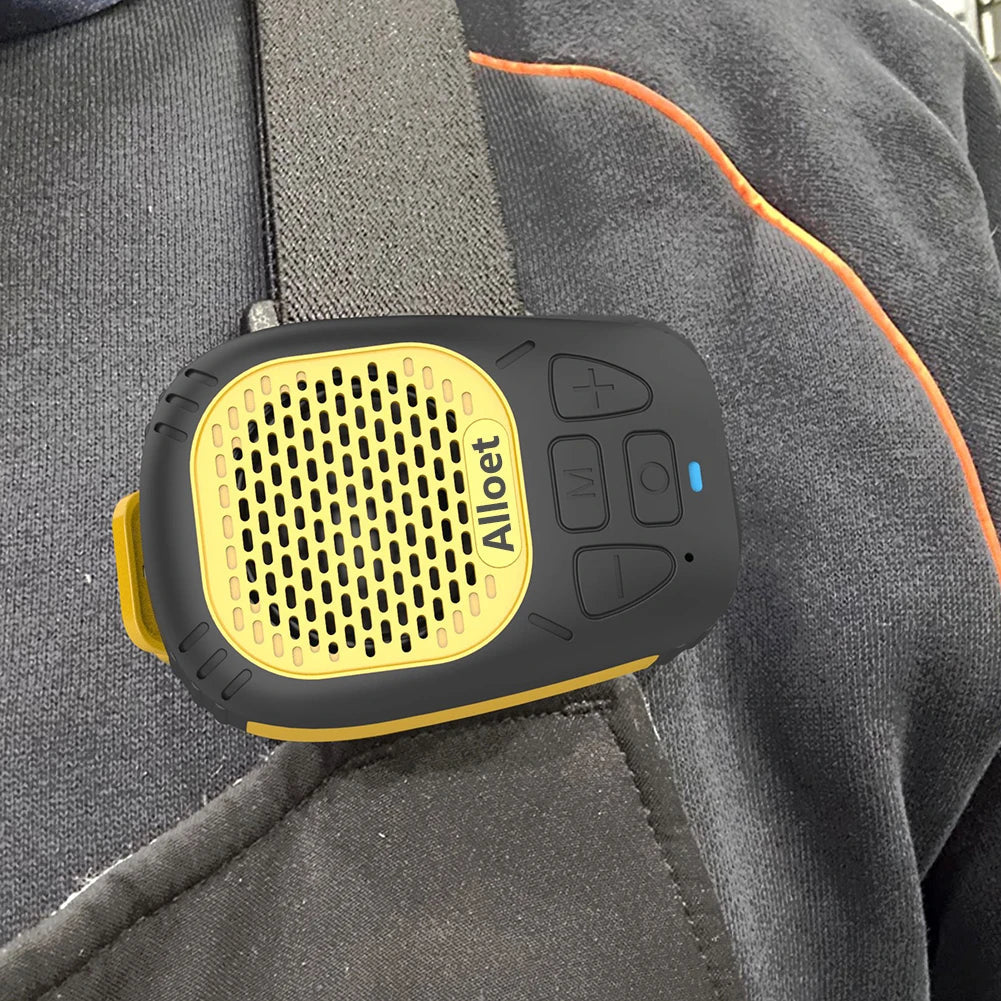 Wearable Bluetooth Speaker Magnetic Clip-On Wireless Speaker Waterproof Portable Sound with Strap for Hands-Free Music/Calls