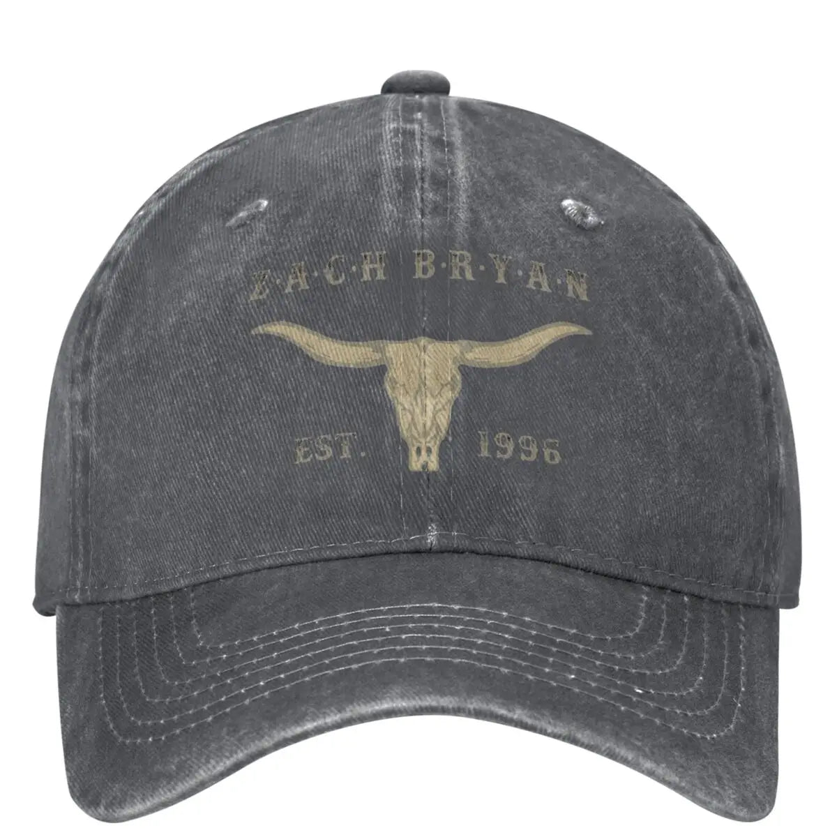 ZB Zach Bryan Bullhead American Heartbreak Tour Baseball Cap – Adjustable Sun Protection Hat for Country Music Fans - Premium hat from Lizard Vigilante - Just $25.88! Shop now at Lizard Vigilante