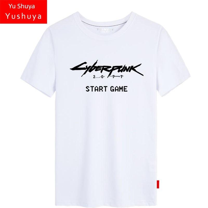 CYBERPUNK 2077 Men Women Clothes Short Sleeve T-Shirt - Premium T-shirt from Lizard Vigilante - Just $21.99! Shop now at Lizard Vigilante