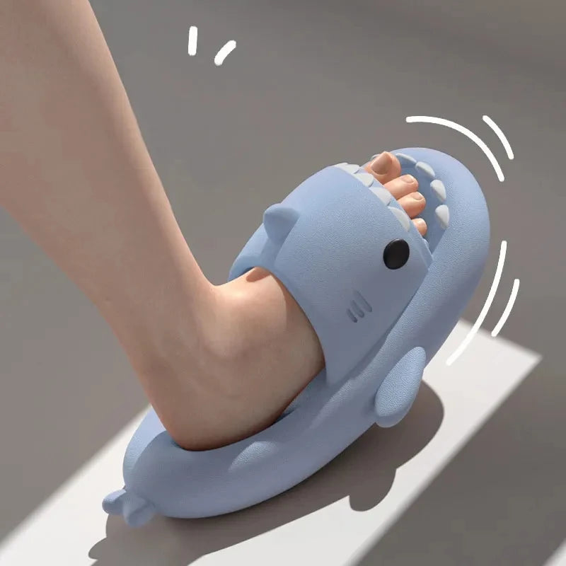 New Style Shark Slippers Women Summer Cute EVA Flip Flops Men Non-slip Indoor Outdoor Slides Girls Boys Beach Shoes Sandals - Premium  from Lizard Vigilante - Just $13.99! Shop now at Lizard Vigilante