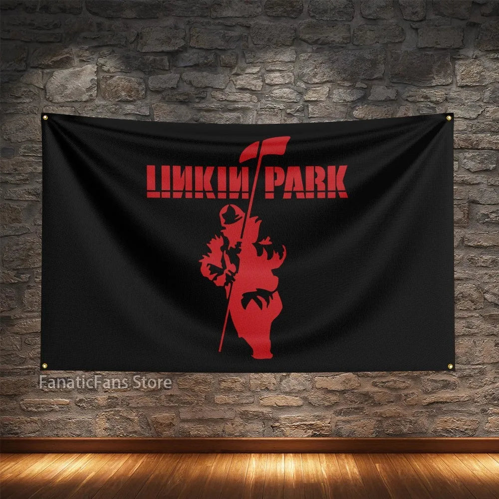 Linkin Park Rock Music Polyester Flag – Digital Printed Hanging Banner for Decoration - Premium flag from Lizard Vigilante - Just $15.99! Shop now at Lizard Vigilante