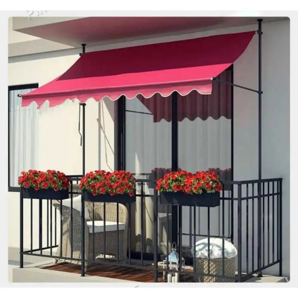 Awnings Rain and Snow Resistant UV Resistant Folding and Telescopic Canopy Tent Outdoor Garden Balcony Roof Courtyard Sunshade