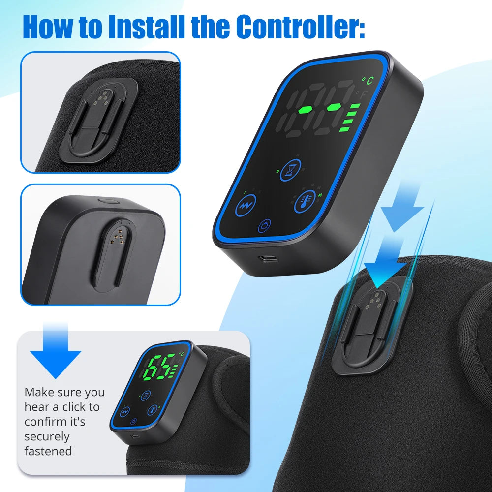 Hellfire 3-In-1 Shockwave Heated Knee Armor