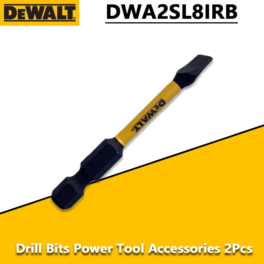 DEWALT 2PC IMPACT READY Slotted Power Bits – S2 Steel 8-10 Tips with 1/4” Hex Shank, Precision-Driven for Industrial & DIY Power Tool Enthusiasts - Premium  from Lizard Vigilante - Just $9.99! Shop now at Lizard Vigilante