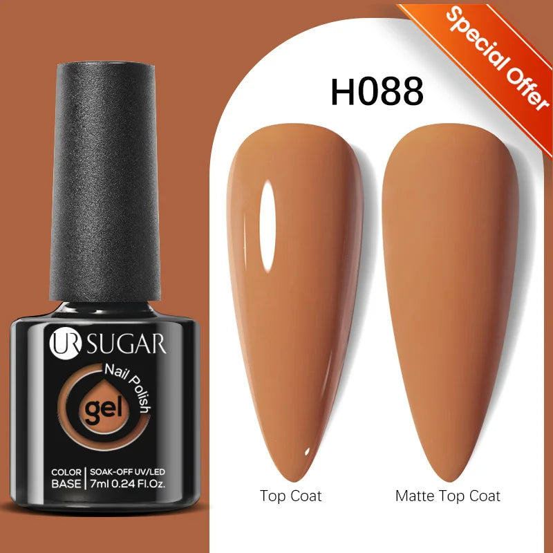 UR SUGAR Blue Color Rubber Base Gel Nail Polish Gold Glitter Base Gel Top Coat Soak Off UV LED Gel Nail Art Varnish Manicure