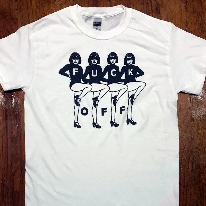 Punk People Dancing Grunge Graphic Loose Fit Tee