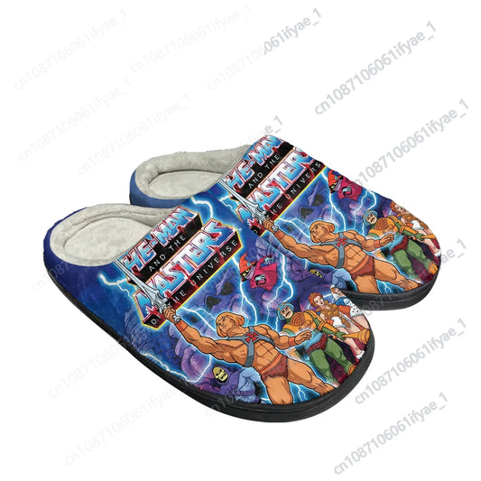 He-Man Masters of The Universe Home Slippers Cotton Mens Womens Sandals Plush Casual Keep Warm Shoes Thermal Slipper - Premium slippers from Lizard Vigilante - Just $29.99! Shop now at Lizard Vigilante