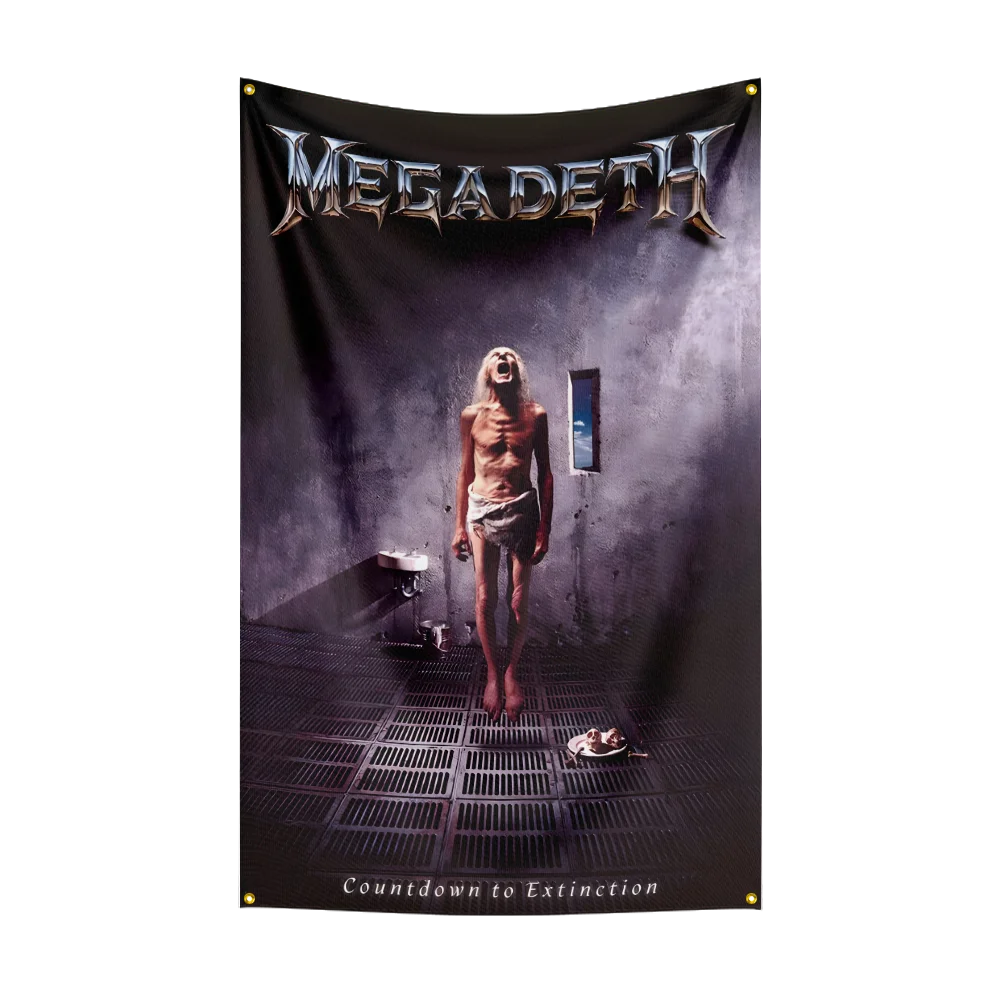 Megadeth Band Flag – Heavy Metal Rock Polyester Banner for Bedroom & Outdoor Wall Art - Premium flag from Lizard Vigilante - Just $17.99! Shop now at Lizard Vigilante